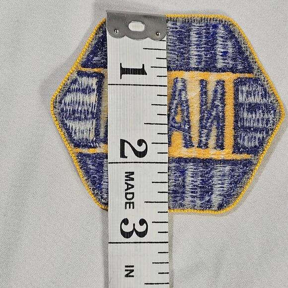 Vintage NAPA Auto Parts Logo Patch - Blue & Yellow Embroidered Emblem 2.5" - Picture 3 of 3